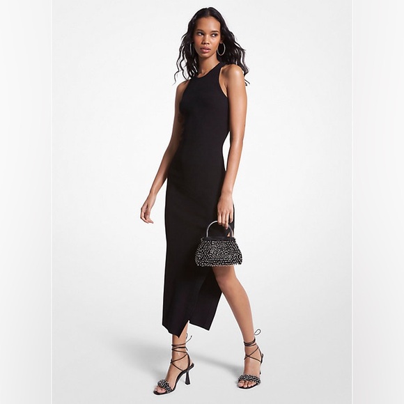⬇️ MICHAEL Michael Kors Ribbed Stretch Knit tank dress, size L - Picture 1 of 7